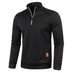 Carl Rollkragenpullover mit Halbreißverschluss