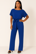 Elva Krawatten - Gürtel - Overall - Jumpsuits - Blau - Müller Mode