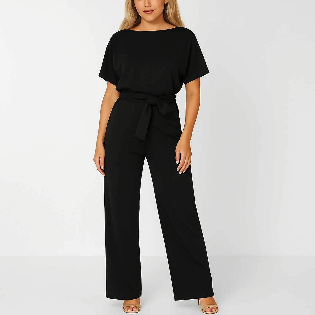 Elva Krawatten - Gürtel - Overall - Jumpsuits - Schwarz - Müller Mode