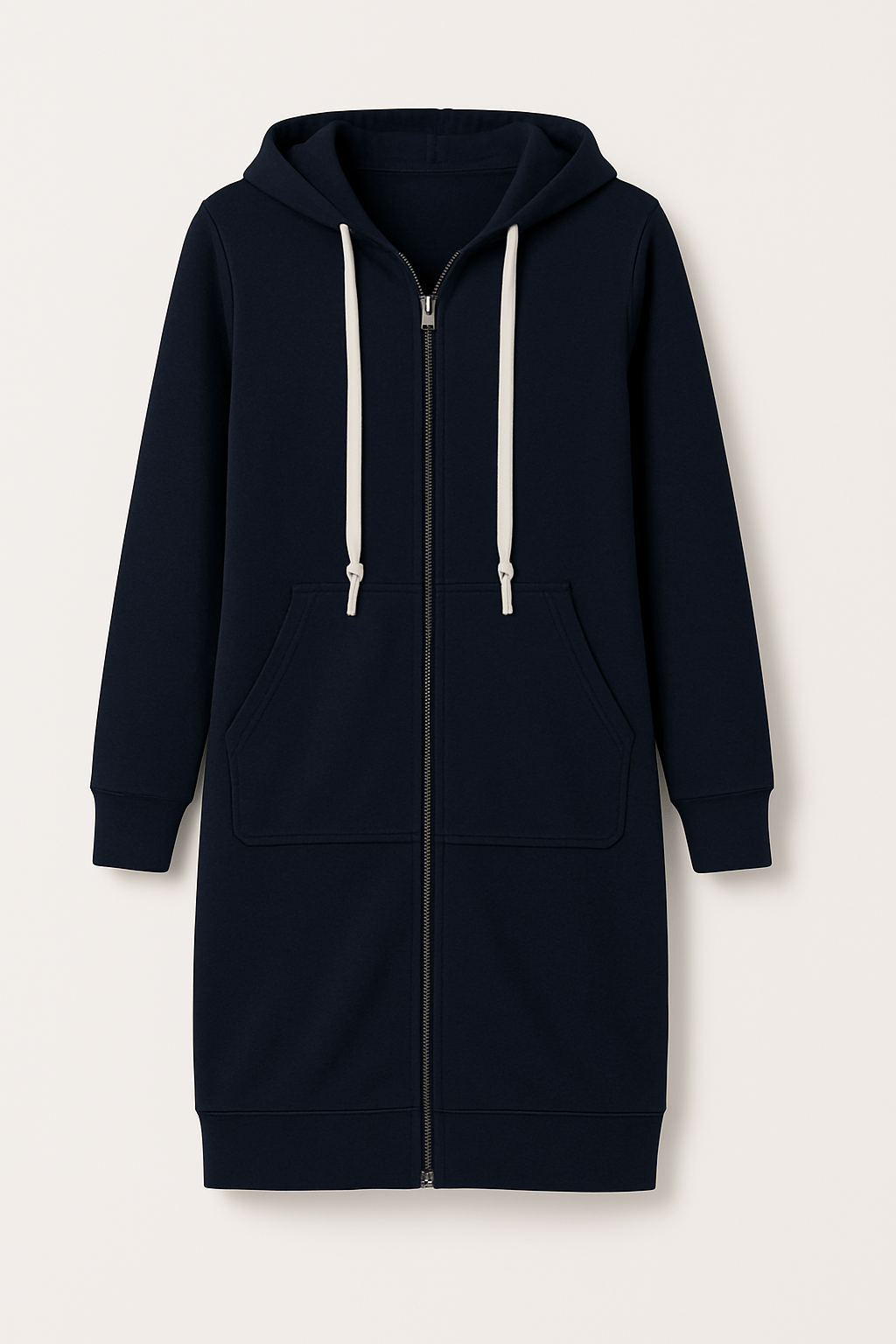 Ember Knielanger Hoodie - Sweatshirts & Hoodies - Dunkelblau - Müller Mode