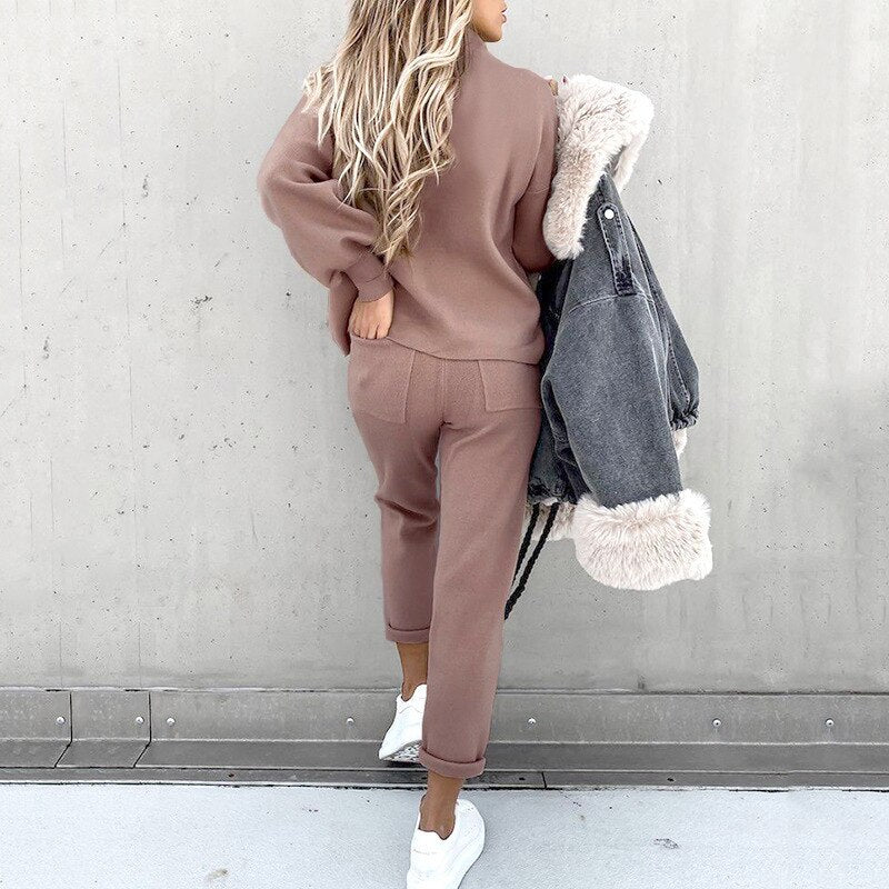 Hilda - Zweiteiliges Lounge - Set - Sets - Creme - Müller Mode