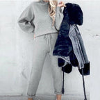 Hilda - Zweiteiliges Lounge - Set - Sets - Grau - Müller Mode