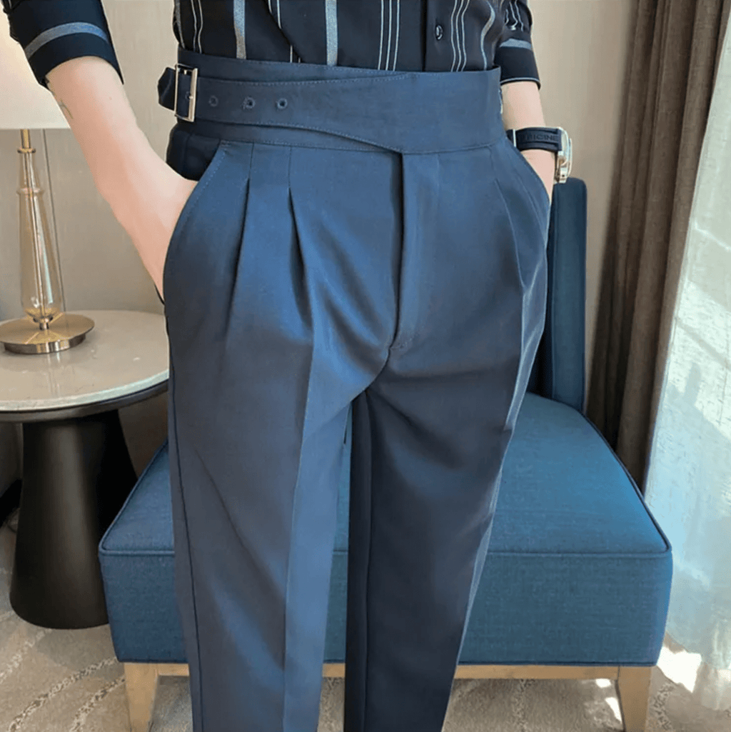 Jørgen - Gurkha - Hose - Chinos - Marineblau - Müller Mode