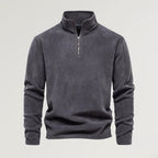 Oskar - Fleecepullover mit Rollkragen - Strickwaren - Dunkelgrau - Müller Mode