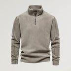 Oskar - Fleecepullover mit Rollkragen - Strickwaren - Olivgrün - Müller Mode