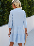 Tuva Kariertes Fließendes Kleid